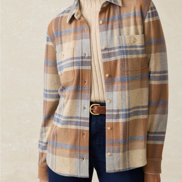 Faherty Tops - Faherty The Legend Sweater Shirt Rockland Plaid M
